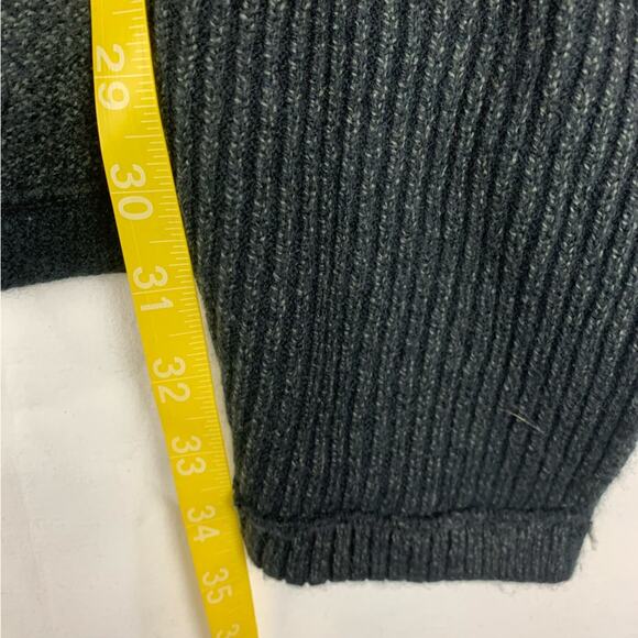 allbirds women's small the cardi long wool open Black Open Front Cardigan sweate - Picture 7 of 9